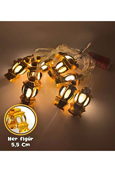 Mosso Steel 10 Ledli 2 Metre 5.5 cm Figürlü Ramazan Süsü Led