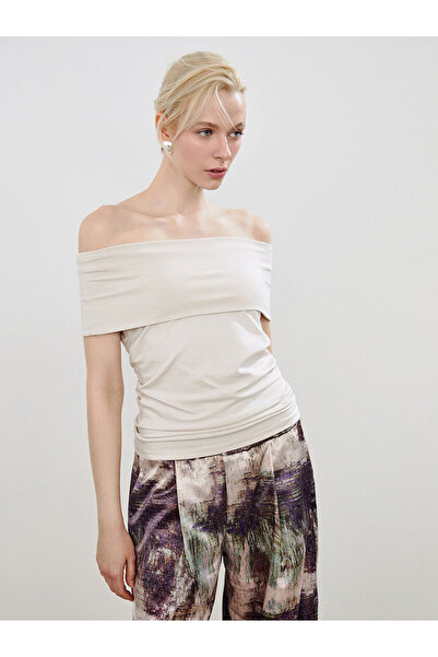 LC Waikiki Peak New Season Boat Neck Blouse