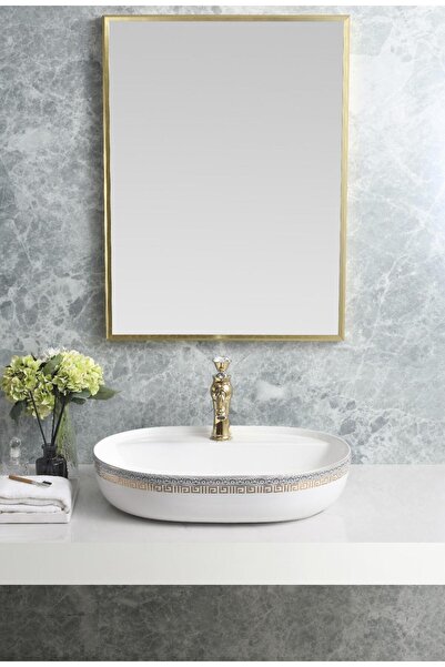 harmeh Zakopane Serisi Tezgah Üstü Lavabo 61x41x13