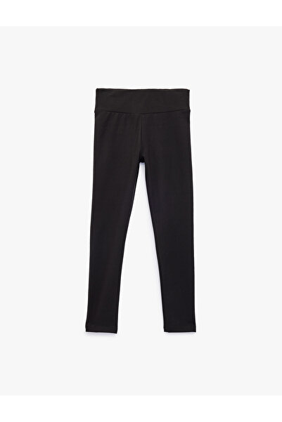 Koton Girl'S Black Soft Interior Leggings
