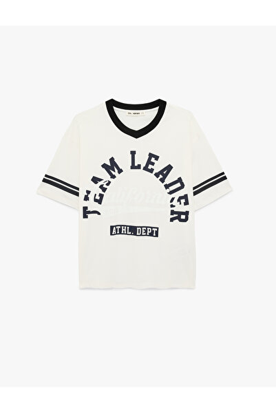 Koton Women'S Ecru Teenage Tshirt Ss