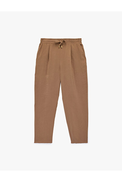 Koton Women'S Camel Carrot Pants