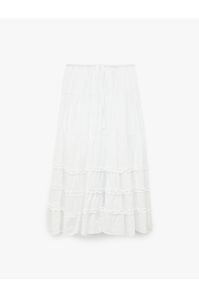 Koton Women'S White Maxi Skirt