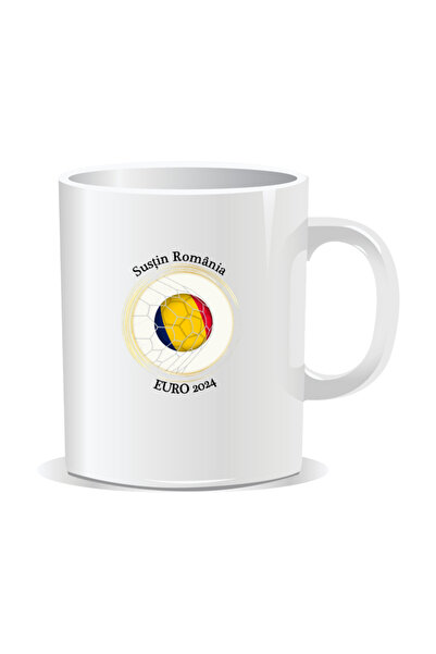 OEM Personalized mug with messages for Romanian fans, Support Romania, Euro 2024