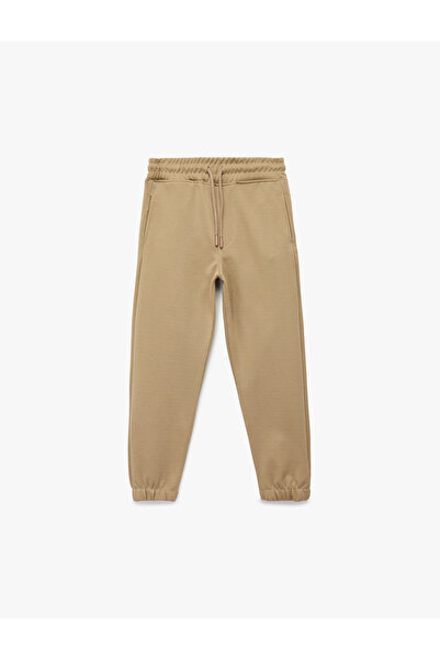 Koton Boy'S Brown Basic Jogger Sweatpants