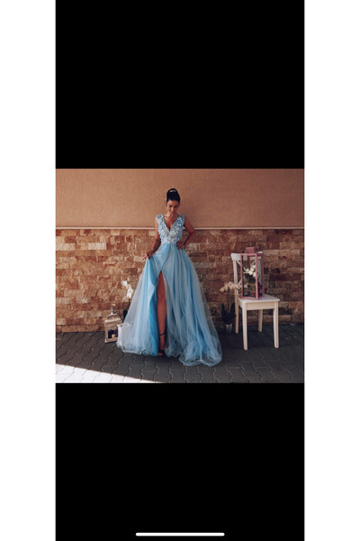 fara marca Rochie Blue Serenity
