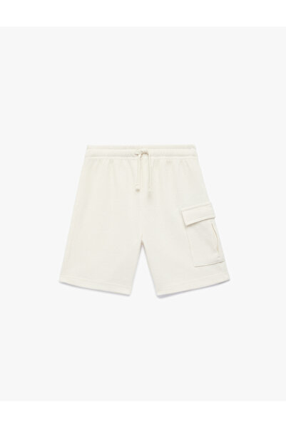 Koton Boy'S Ecru Cargo Shorts