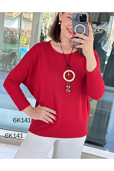 CAFCAF Knitwear Blouse with Necklace Gift 6K141