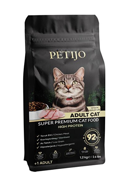 Petijo Super Premium yetişkin kediler için geliştirilmiş tam ve dengeli kuru ...