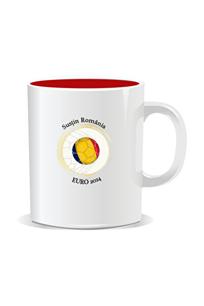 OEM Personalized mug with messages for Romanian fans, Support Romania, Euro 2024