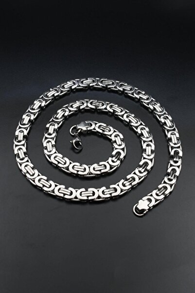 Prestige Paslanmaz Çelik Euro Kral Model Kolye Zincir 8Mm 902592