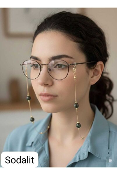 Ralp Moda سلسلة نظارات فاخرة من حجر السوداليت الطبيعي