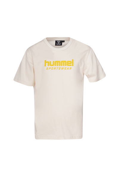 hummel Tricou Adellan pentru băieți, ecru, cu guler rotund
