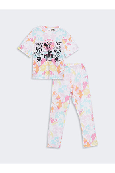 LC Waikiki طقم بيجامة بناتي مطبوع عليه ميني ماوس من UZG STORE من ستايل شايبير...