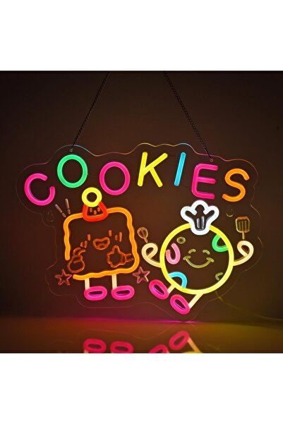Slasa Cookies Neon Sign 40x30cm with 6mm Acrylic Base LED Wall Decor