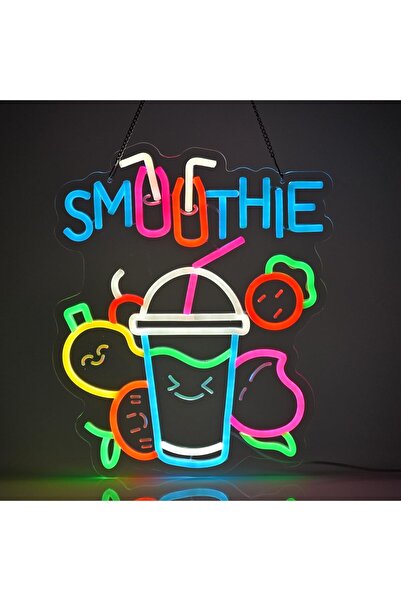 Slasa Smoothie Neon Sign 39x32cm with 6mm Acrylic Base LED Wall Decor