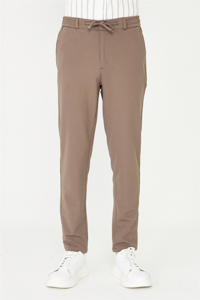 White Stone Brown Jogger Pants
