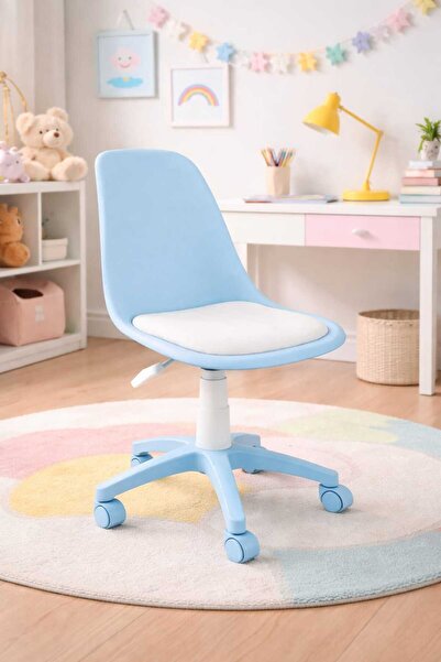 ROYALYAT NOVA Mavi Çalışma Sandalyesi-Ergonomik Ofis Koltuğu, Ayarlanabilir Y...