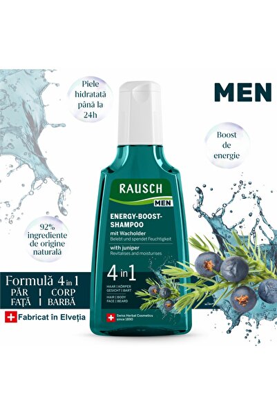 Rausch Sampon energizant cu ienupar 4in1- 200ml