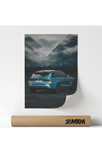 21mxm Poster Auto Premium - M3 Touring 2025 04 – Design Minimalist, 30 x 40 c...