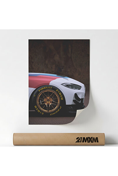 21mxm Poster Auto Premium - M4 GT3 07 – Design Minimalist, Fara Rama