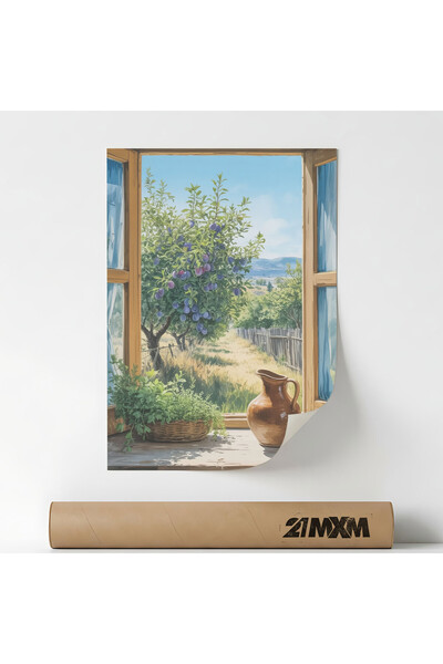 21mxm Poster 'Ceramic And Plums' Pe Panza Mata – Design Minimalist, 30 x 40 c...