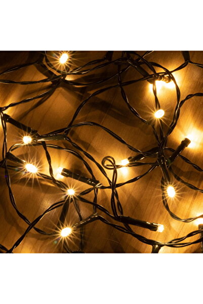 Somogyi LED Garland with Battery, 50 pcs Warm White LED, with Timer