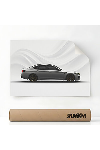 21mxm Poster Auto Premium - 1615 M5 CS F90 - Alb – Design Minimalist, A4 (21 ...