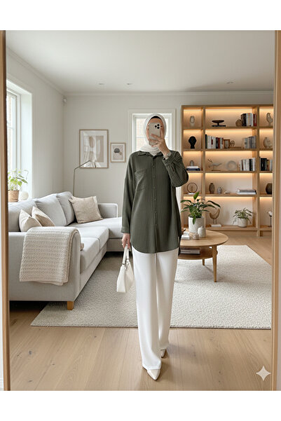 bellura Single Pocket Striped Pattern Shirt