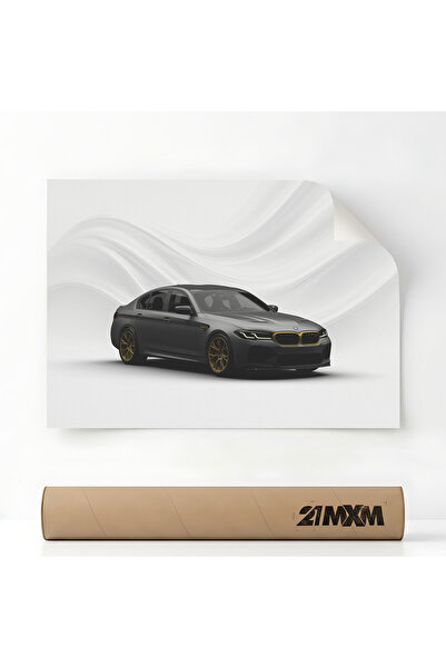 21mxm Poster Auto Premium - 1612 M5 CS F90 - Față Verde – Design Minimalist, ...