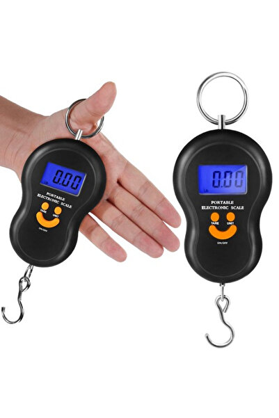 Ruhhy Iso Trade Hand Scale, 50 kg, Tare Function, Accuracy 10 g, Black