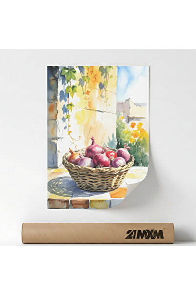 21mxm Poster 'Strawberries Dish' Pe Panza Mata – Design Minimalist, 30 x 40 c...