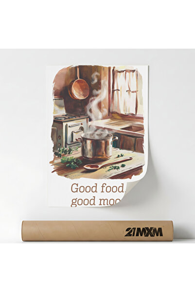 21mxm Poster decorativ Good Food 2, stil modern, material textil, Fără ramă