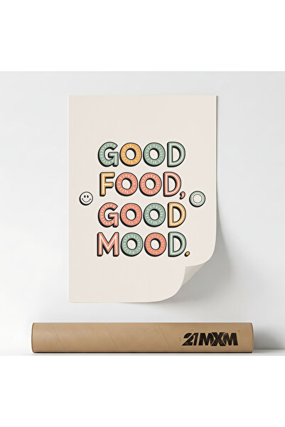 21mxm Poster decorativ Good Food, stil modern, A3, 29.7x42cm, Fără ramă