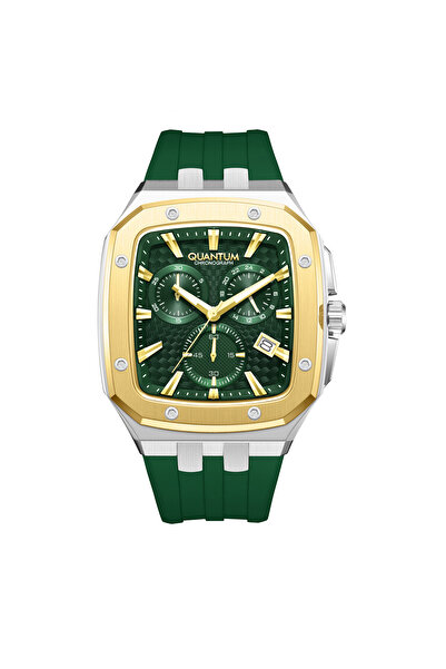 Quantum Men's Analog Green Dial Watch - HNG1033.275