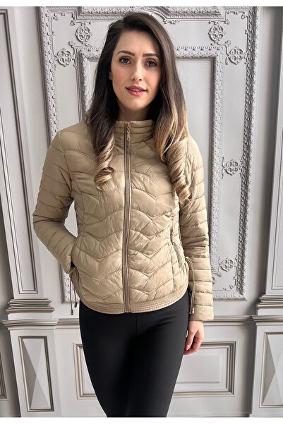 OnlyForYou Women's quilted fleece jacket with Hooded and adjustable side draw...