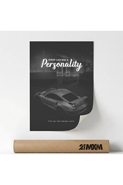 21mxm Poster 'Car Motivation 02' Pe Panza Mata – Design Minimalist, A3 (29.7 ...