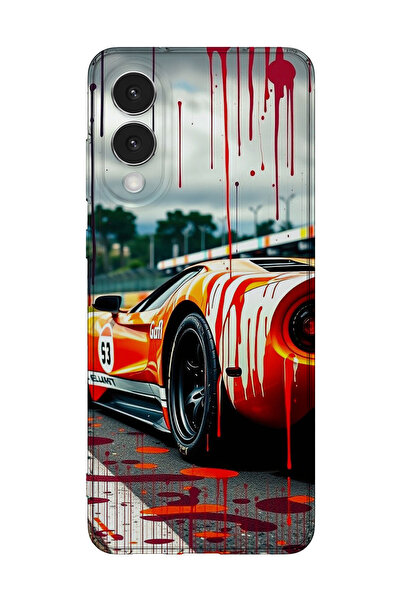 lelia غطاء هاتف شفاف مطبوع متوافق مع سامسونج جالاكسي S25 إيدج |   مجموعة المن...