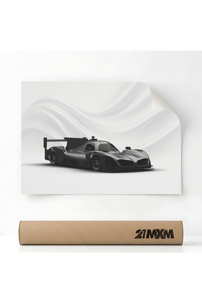 21mxm Poster Auto Premium - 1665 M Hybrid V8 Față – Design Minimalist, A3 (29...