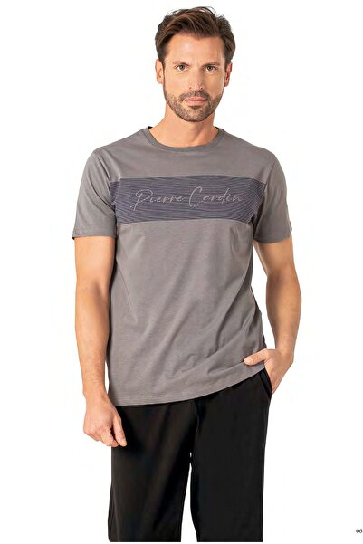 Pierre Cardin Cotton, Men's T-Shirt & Pajama Set, Short Sleeve, Printed, Crew...