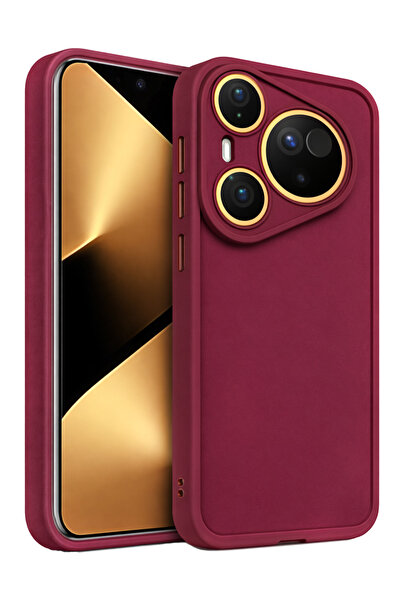 Vissona Huawei Pura 70 Uyumlu Kamera Çıkıntılı Mat Silikon Telefon Kılıfı