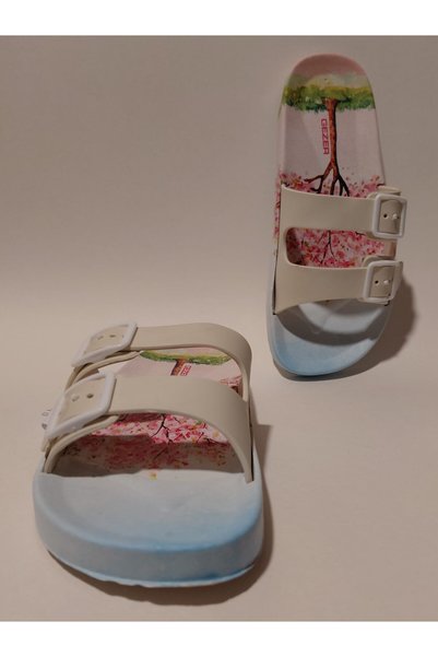 GEZER Anatomical Sole Adjustable Buckled Beach, Pool, Balcony, Terrace, Bathroom, Home and Street Slipper