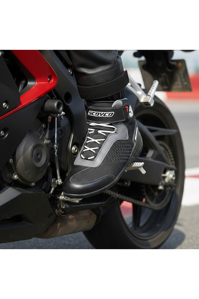 Scoyco MT031 Yazlık Kısa Korumalı Motosiklet Botu Gri