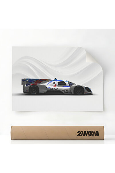 21mxm Poster Auto Premium - 1663 M Hybrid V8 Nr. 24 – Design Minimalist, Fara...