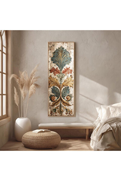 Dekorsiahome Ahşap Çerçeveli Panoramik Oturma Odası Salon Tablosu UZ0371