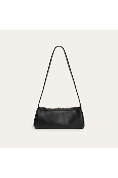 Mudo Leather Look Baguette Shoulder Bag