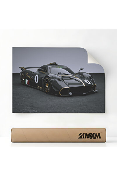21mxm Poster Auto Premium - Huayra R 04 – Design Minimalist, A3 (29.7 x 42 cm...