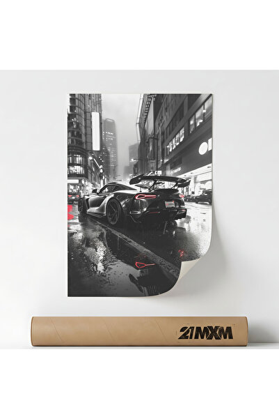 21mxm Poster 'Auto 07' Pe Panza Mata – Design Minimalist, Fara Rama