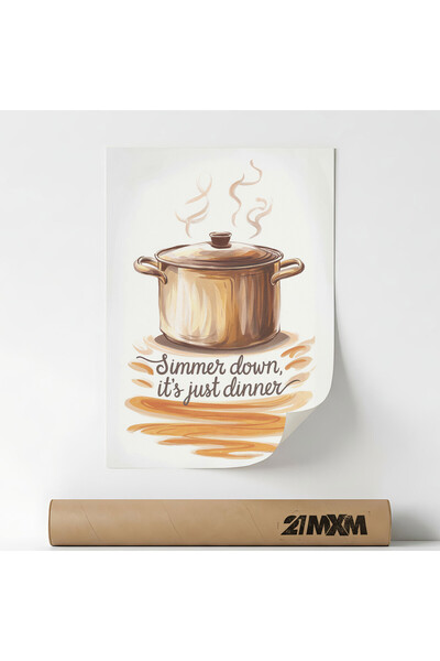 21mxm Poster decorativ, Simmer Down, stil modern, A4, fără ramă