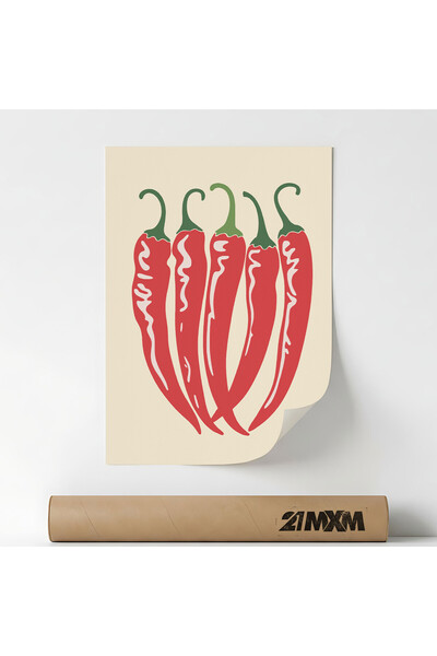 21mxm Poster decorativ, Chilly, design modern, fara rama